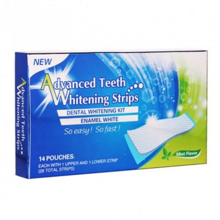 Benzi Albire Dinti, Advanced Teeth Whitening, Set 7 Plicuri (14 Benzi)