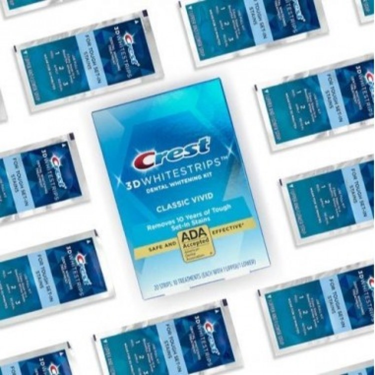 Set 7x Plicuri, Benzi Albirea Dintilor, Crest, 3D White, 9% Concentratie, Nivel Mediu Set 7x Plicuri, Benzi Albirea Dintilor, Crest, 3D White, 9% Concentratie, Nivel Mediu
