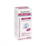 Apa de Gura Curasept Perio, cu Clorhexidina 0,12% si Acid Hialuronic, Reduce Inflamatiile si Durerea Gingivala, pentru Boli Parodontale, 200ml Apa de Gura Curasept Perio, cu Clorhexidina 0,12% si Acid Hialuronic, Reduce Inflamatiile si Durerea Gingivala, pentru Boli Parodontale, 200ml