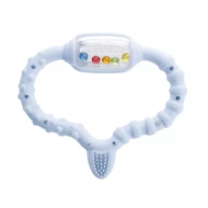 Inel Gingival + Jucarie pentru Bebelusi, Curaprox Baby, Intre 0 si 24 de Luni, Periuta Integrata,Culoare Blue Inel Gingival + Jucarie pentru Bebelusi, Curaprox Baby, Intre 0 si 24 de Luni, Periuta Integrata,Culoare Blue