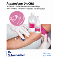 Aseptoderm 2% CHG Colorat, pentru Dezinfectia Pielii, 250ml