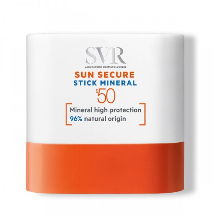 Stick Mineral Multi Use Protectie Solara, SVR Sun Secure Stick Mineral SPF 50, 10G