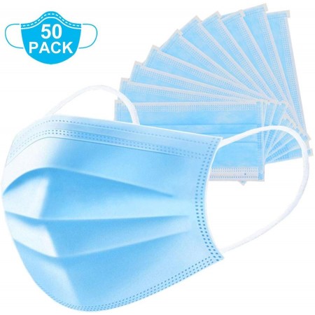 Masti de Protectie de Unica Folosinta 3 straturi - 50 buc Masti de Protectie de Unica Folosinta 3 straturi - 50 buc