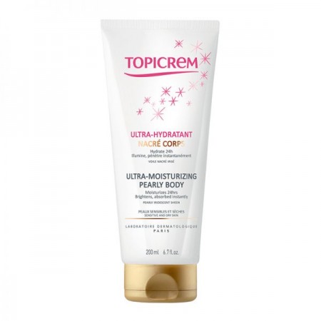 Lapte Corp Ultra Hidratant cu Particule Perlate Irizate, Topicrem Pearly, 200 ML Lapte Corp Ultra Hidratant cu Particule Perlate Irizate, Topicrem Pearly, 200 ML