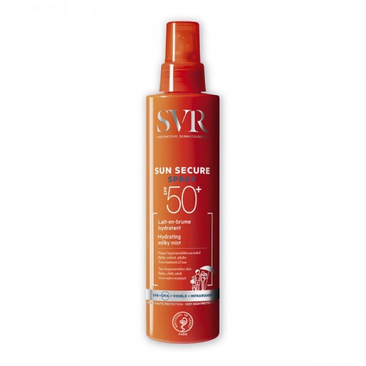 Spray Protectie Solara Fata si Corp , SVR Sun Secure Spray SPF50+, 200 ML