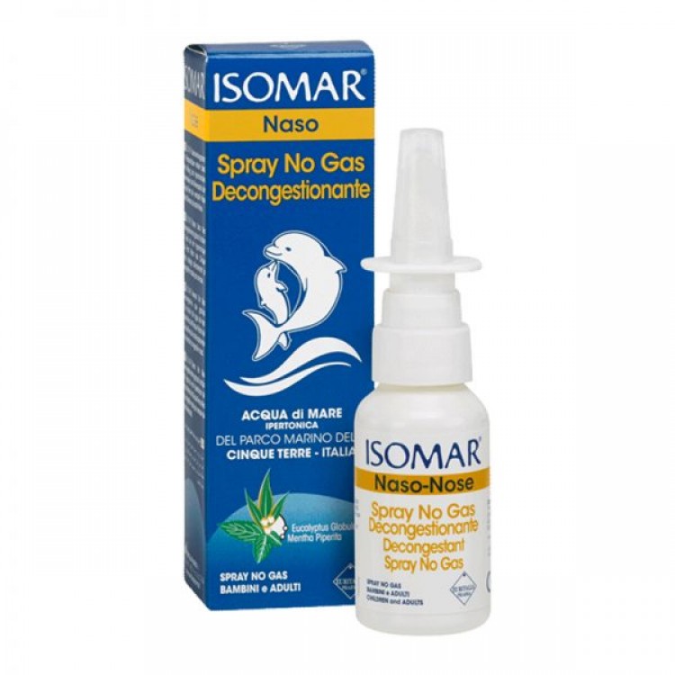 Spray fara Gaz pentru Nas cu Apa de Mare Hipertonica, Isomar, 30ML